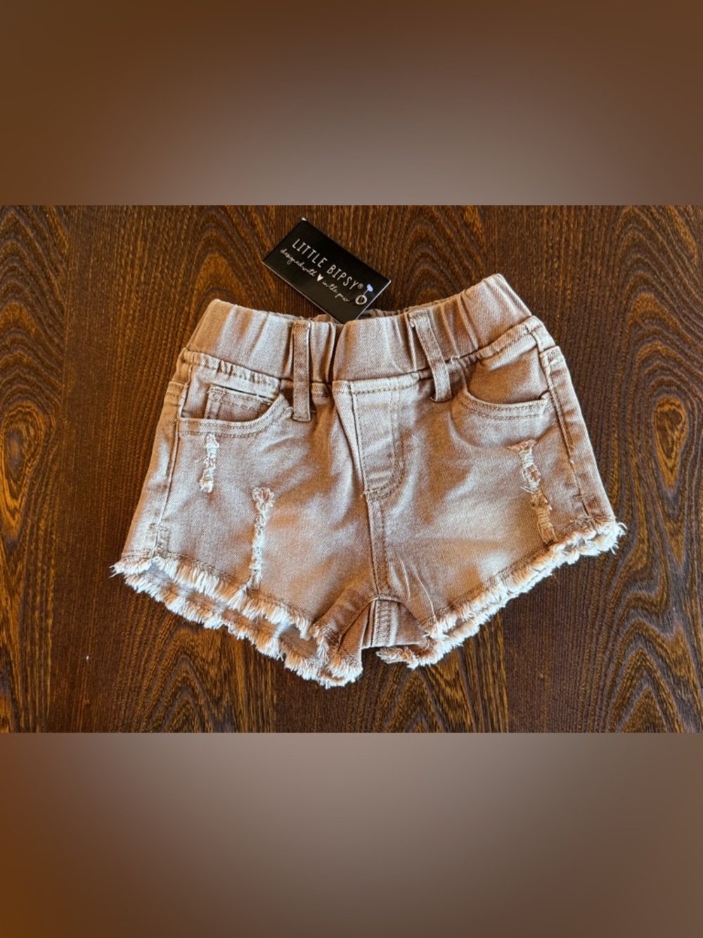 Little Bipsy Toddler Khaki Denim Shorts - NWT